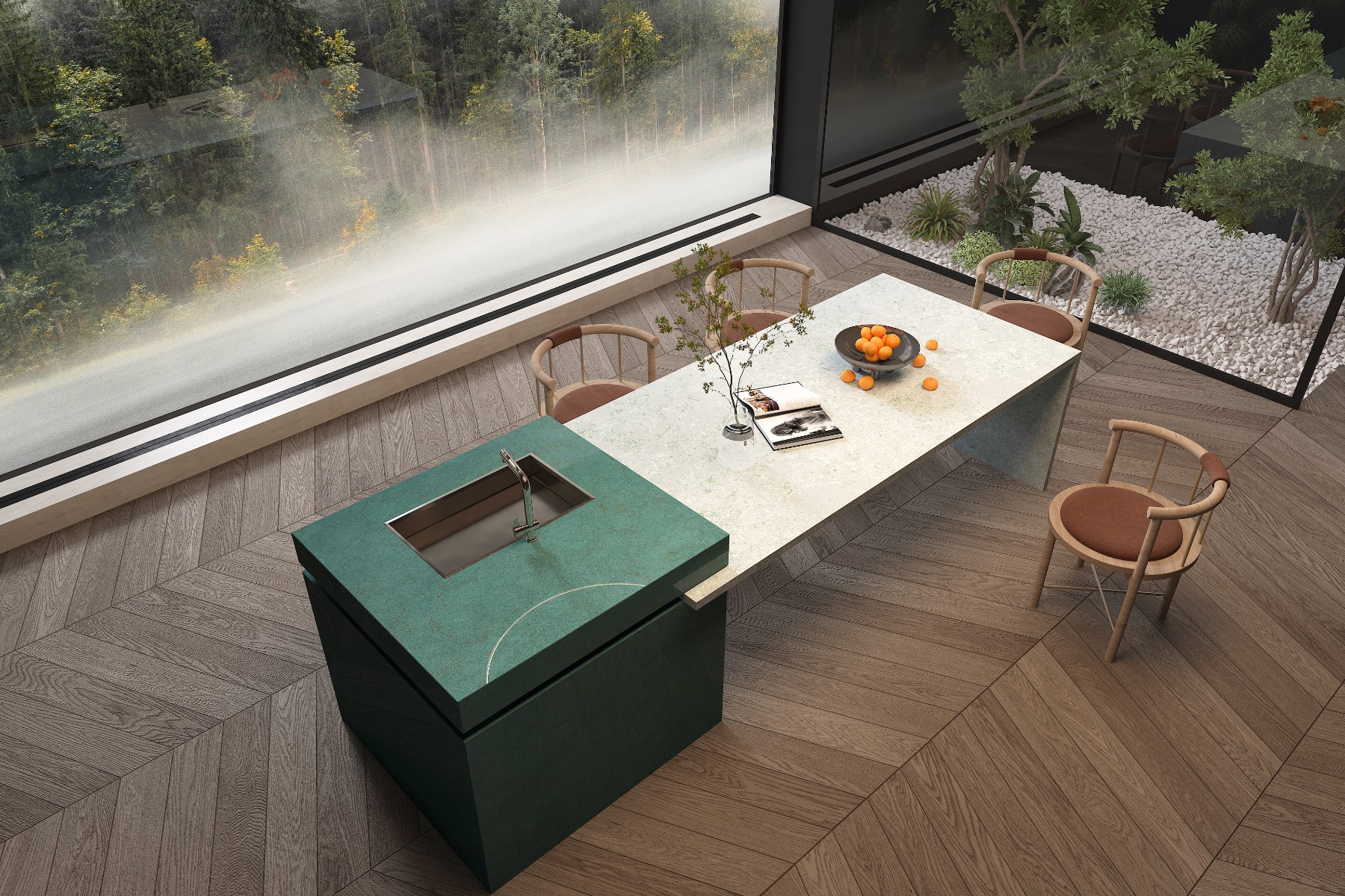 C3802 Gravel Green